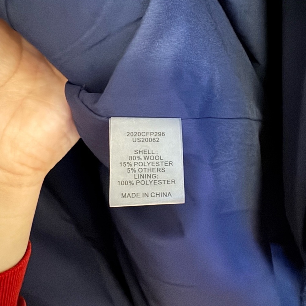 Universal Standard Beas Wool Peacoat Blue Plus 18 20 2X Business Casual EUC - Picture 9 of 9